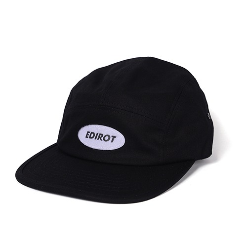 [에딜롯 로고 커스텀 캠프캡] EDIROT - LOGO CUSTOM CAMP CAP (BLACK)